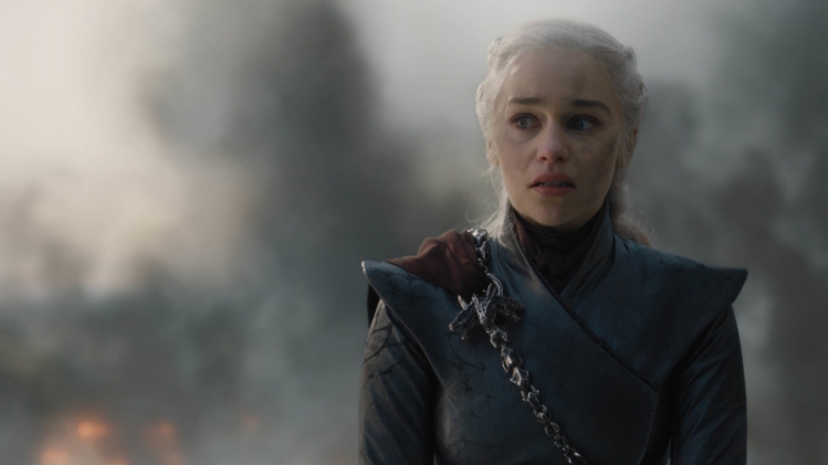 Emilia Clarke dans la saison 8 de Game of Thrones.