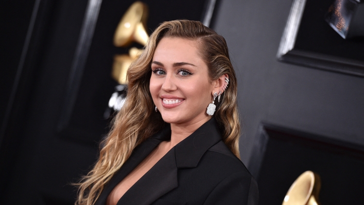 Miley Cyrus à la 61ème cérémonie desGRAMMY Awards au Staples Center le 10 février 2019 à Los Angeles. 