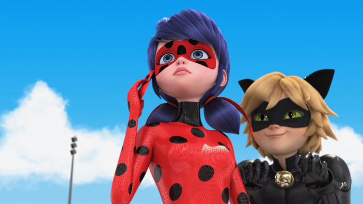 Ladybug et Chat Noir dans la saison 4 de la série animée sur TF1. 