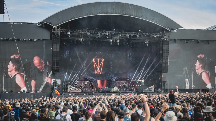 Le groupe Within Temptation au Hellfest en 2019.