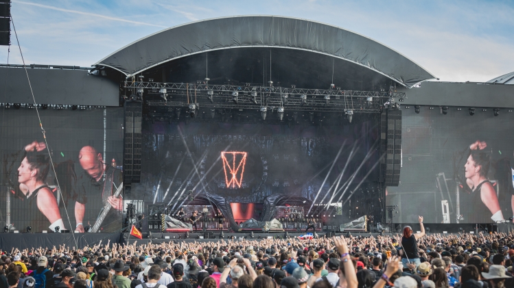 Le groupe Within Temptation au Hellfest en 2019.