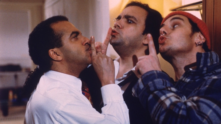 Bernard Campan, Didier Bourdon et Pascal Légitimus dans Les Trois Frères.