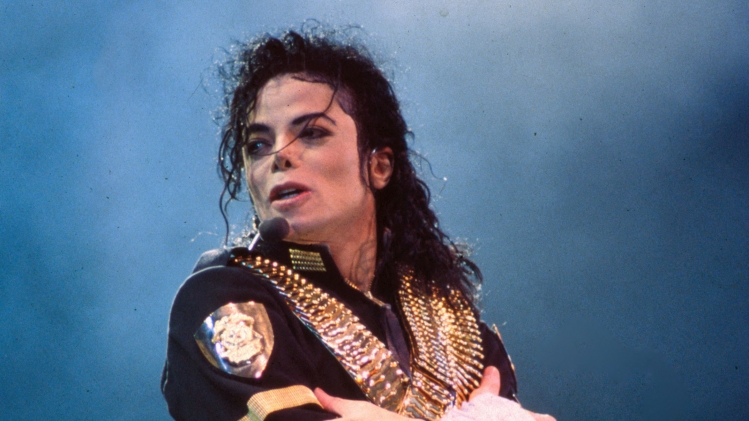 Michael Jackson, en concert à Munich (Allemagne) en 1992. 