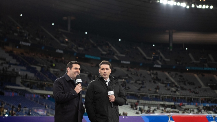 Matthieu Lartot et Dimitri Yavchili, le duo de commentateurs de France 2 pour le Tournoi des Six Nations. 