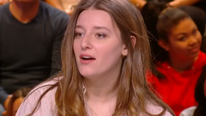 Ambre Chalumeau dans Quotidien le 13 février 2023.