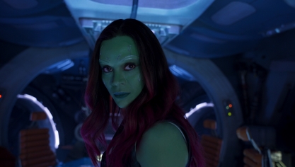 Gamora dans les Gardiens de la Galaxie 2.