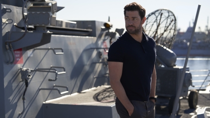 John Krasinski dans Jack Ryan, la série adaptée des romans de Tom Clancy.