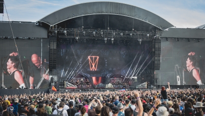 Le groupe Within Temptation au Hellfest en 2019.