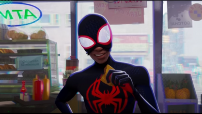 Miles Morales dans Spider-Man : Accross the Spider-Verse