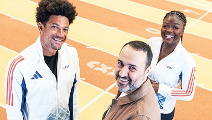 Messaoud Benterki, Arnaud Assoumani et Alexandra Nouchet en couverture de Diverto pour les Championnats du monde de para-athlétisme 2023 à Paris, diffusés sur la chaîne L