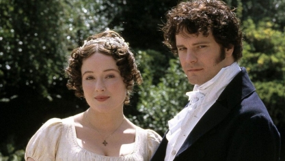 Jennifer Ehle (Elizabeth Bennet) et Colin Firth (Darcy) incarnent les deux héros d