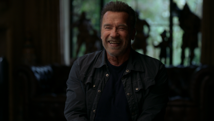 Arnold Schwarzenegger dans la série-documentaire qui est lui est consacrée. 