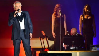 Michel Sardou en concert dans le cadre de sa dernière tournée La dernière danse.