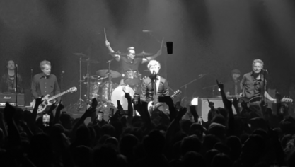 Green Day sur la scène du Bataclan à Paris, le 4 novembre 2023. 