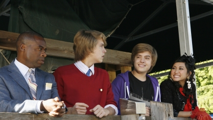 Moseby, Zack, Cody et London dans le film Zack et Cody 