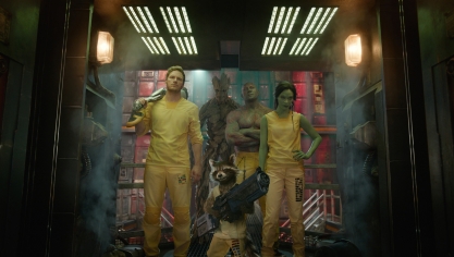 Chris Pratt, Zoe Saldana, Dave Bautista, Vin Diesel et Bradley Cooper incarnent les Gardiens de la Galaxie dans les films Marvel. 