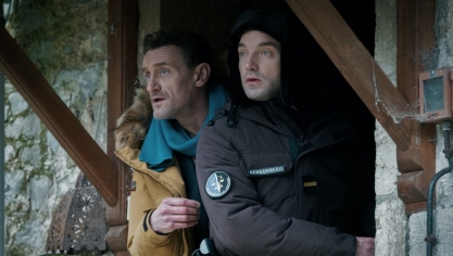 Jean-Paul Rouve et Guillaume Gouix dans Polar Park.