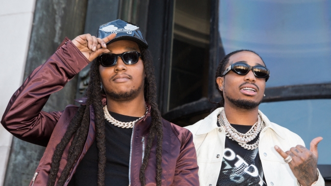 Quavo (à droite) et Takeoff (à gauche) font tout deux partie du groupe Migos 