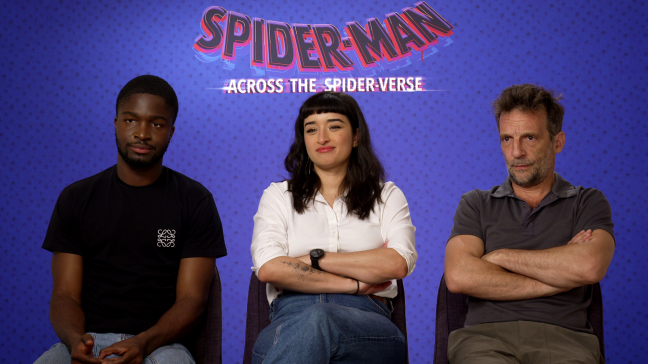 Stéphane Bak, Chirine Boutella et Mathieu Kassovitz, à l'affiche de Spider-Man : Across the Spider-Verse.