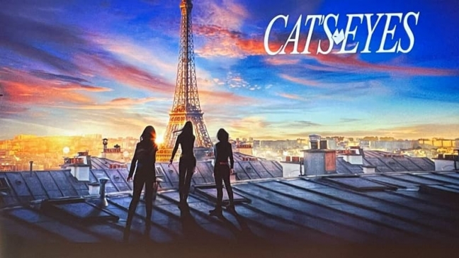 La première affiche de la série Cat's Eyes de TF1