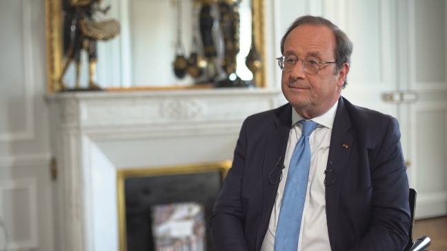 L'ancien Président de la République François Hollande interrogé par LCP, en 2022