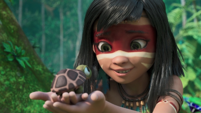 Découvrez Ainbo, Vaca et Dillo les héros d'Ainbo, princesse d’Amazonie. 