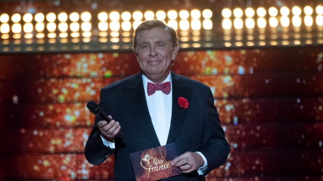 Jean-Pierre Foucault sur le plateau de Miss France 2023.