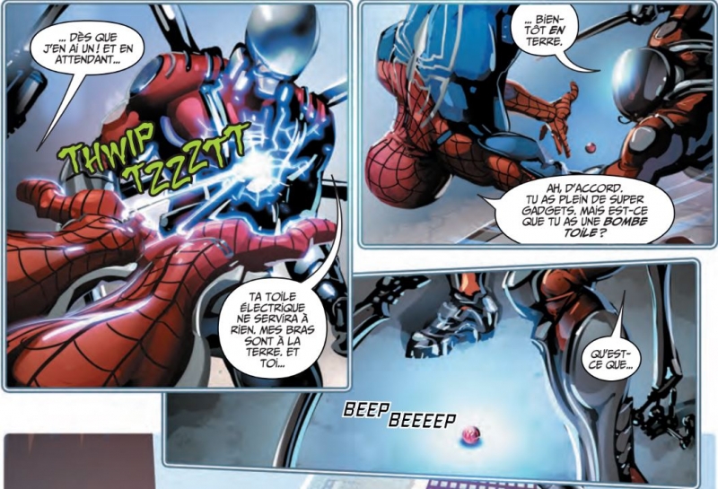 Deux tomes de la collection Multivers de Panini Comics sont dédiés à Spider-Man, ici Spider-Man : Spider-Geddon.