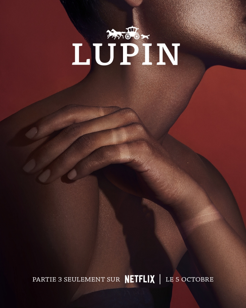 Une affiche Hermès détournée pour la promo de la partie 3 de Lupin sur Netflix. 