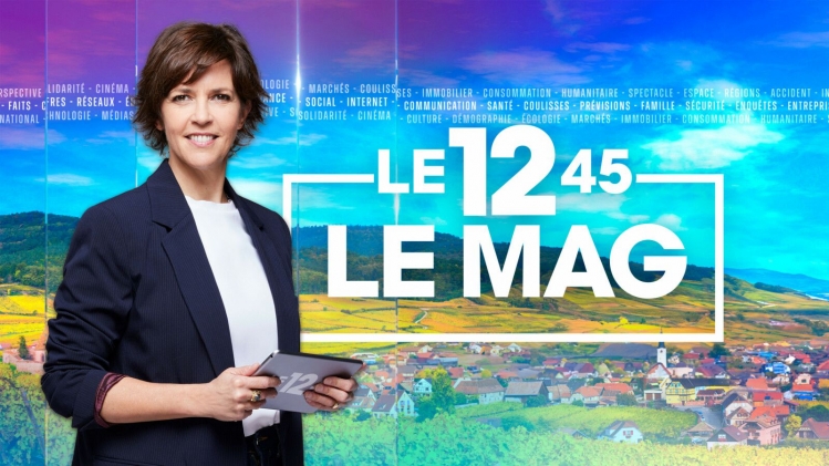 La nouvelle émission, 12.45 : Le mag, sera présentée par Nathalie Renoux.