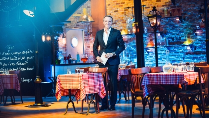 Stéphane Rotenberg sur le tournage de la saison 15 de Top Chef