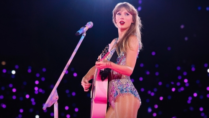 Taylor Swift lors du concert The Eras Tour. 
