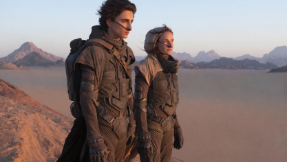 Timothée Chalamet et Rebecca Ferguson dans Dune. 