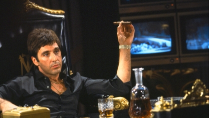 Al Pacino (Tony Montana) dans Scarface.