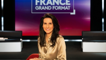 Marie Drucker à la présentation de sa nouvelle émission, France grand format.
