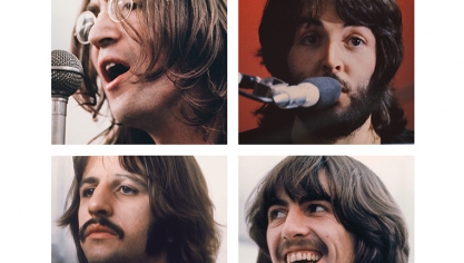 Affiche de la version restaurée du film Let It Be sur les Beatles.