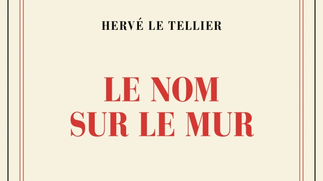 Le nom sur le mur est le dernier livre d'Hervé Le Tellier paru aux éditions Gallimard sur le parcours du résistant André Chaix.